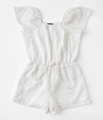 Girls - Daytrip Flutter Lace Romper