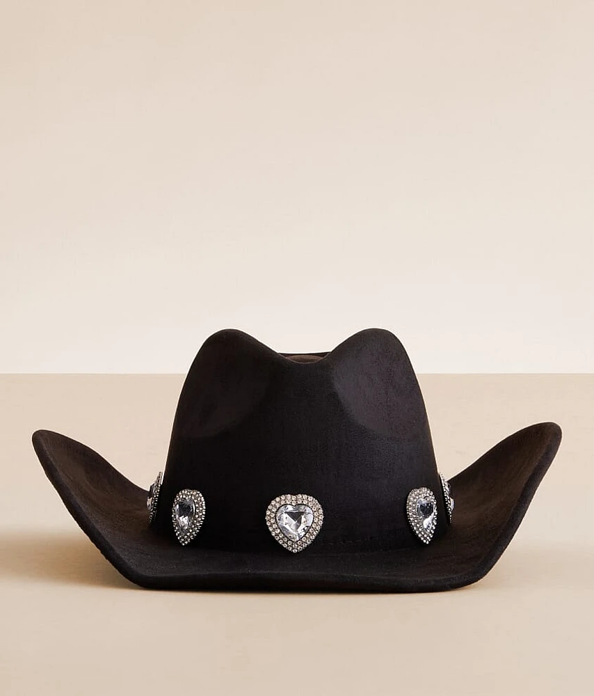 BKE Glitz Heart Cowboy Hat