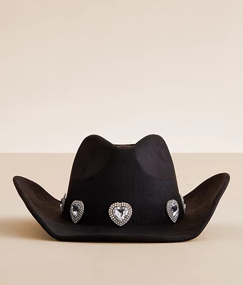 BKE Glitz Heart Cowboy Hat