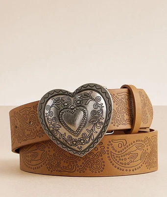 BKE Paisley Heart Belt