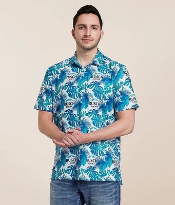 Tropical Bros Busch Light Floral Polo