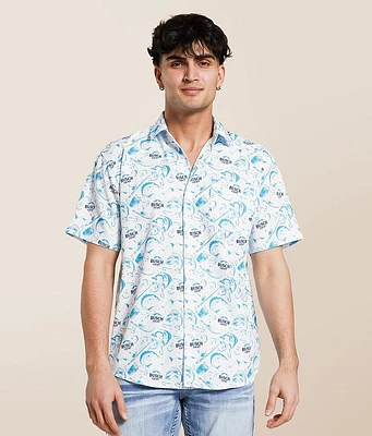 Tropical Bros Busch Light Fishing Stretch Shirt