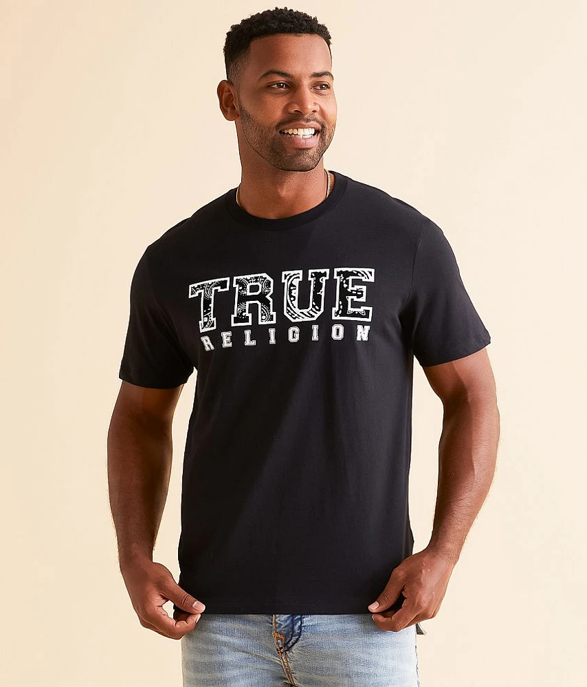Paisley Flocked T-Shirt