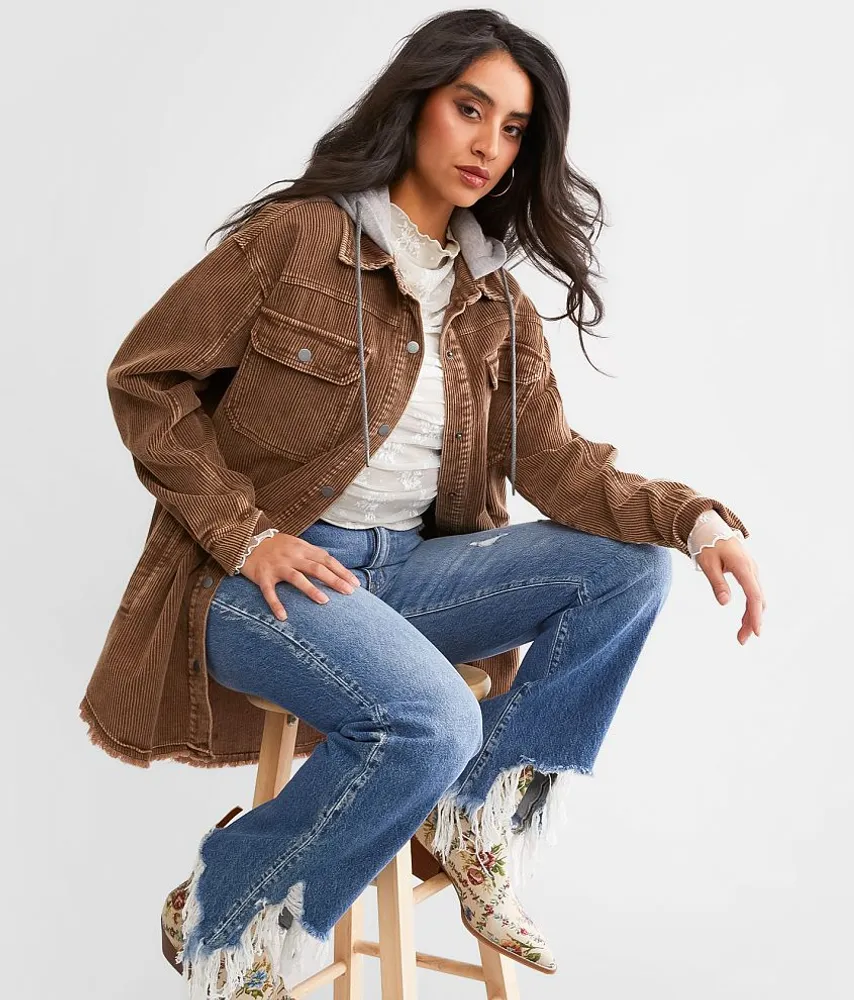 Hooded Corduroy Jacket