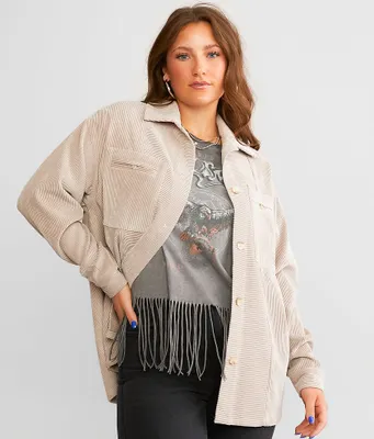 BKE Oversized Corduroy Shacket