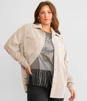 BKE Oversized Corduroy Shacket
