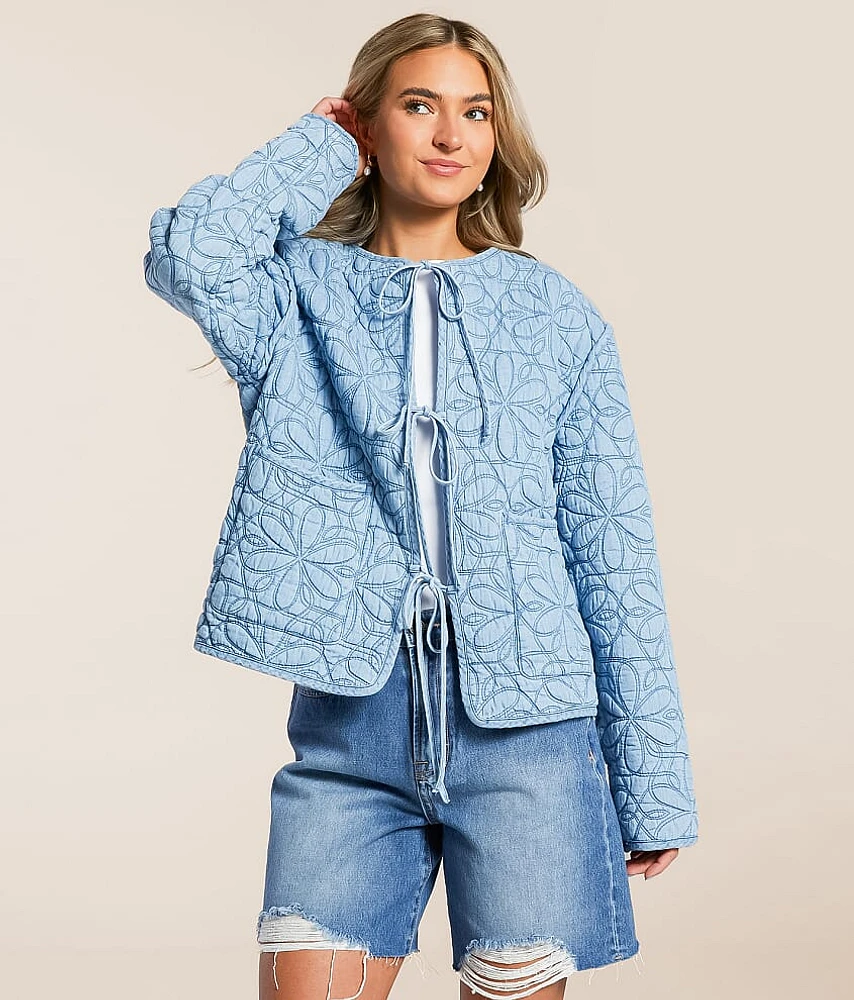 C & California Quilted Chambray Jacket