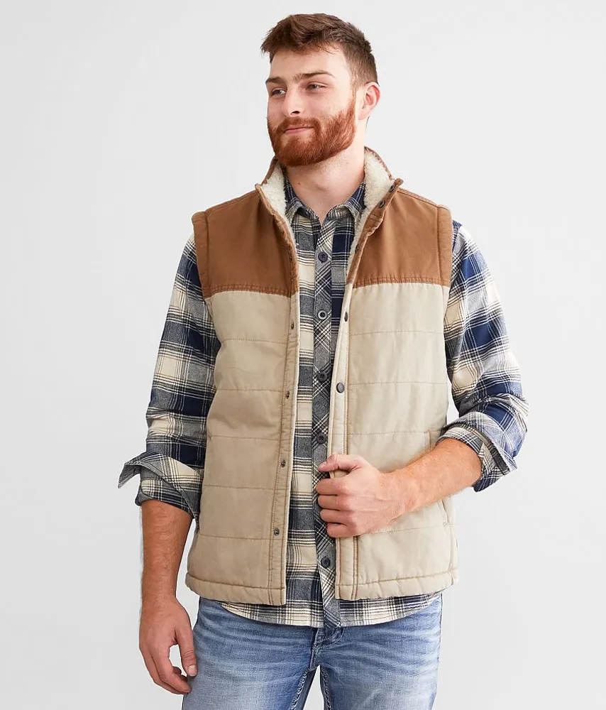 Color Block Canvas Vest