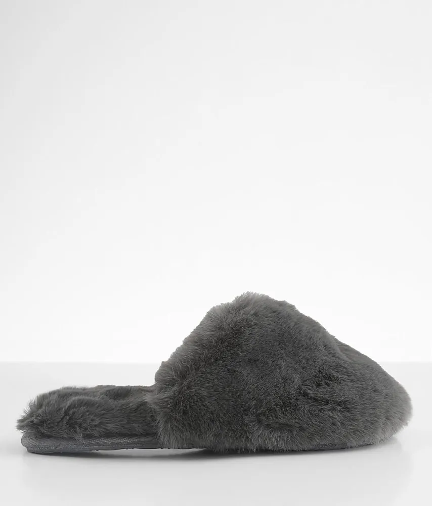 Lemon Faux Fur Slipper
