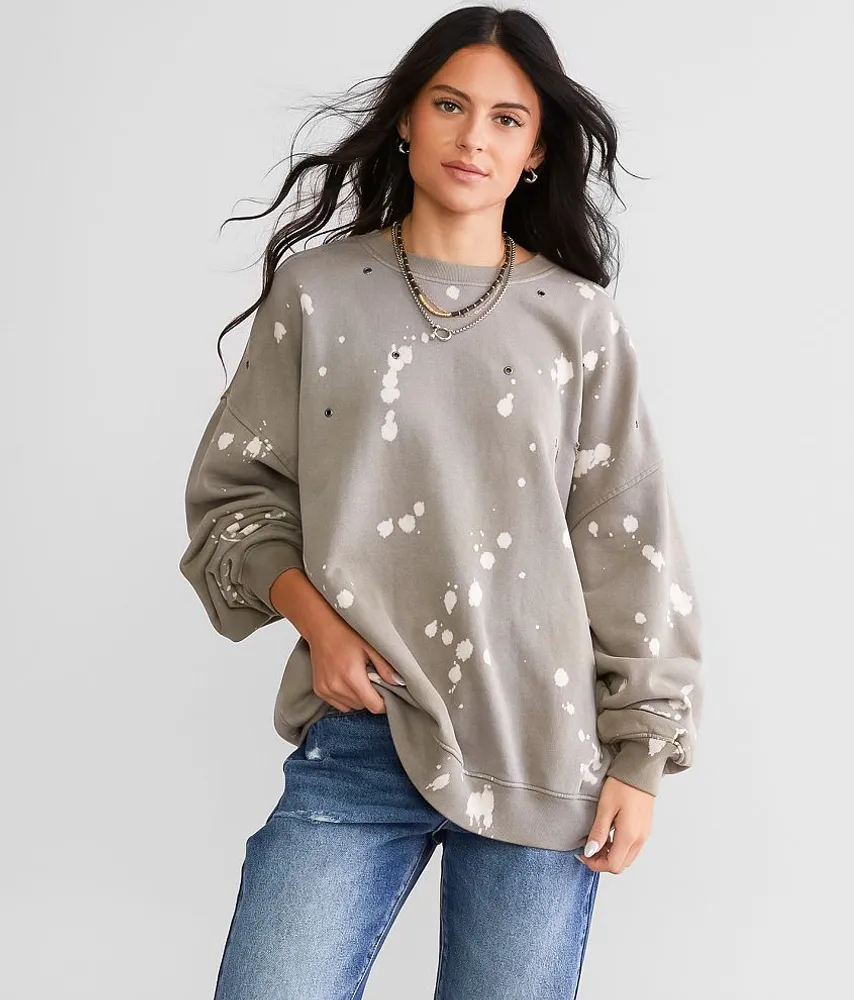Bleach Washed Pullover