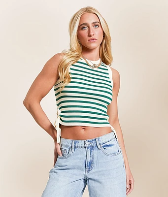 FITZ + EDDI Striped Knit Tank Top