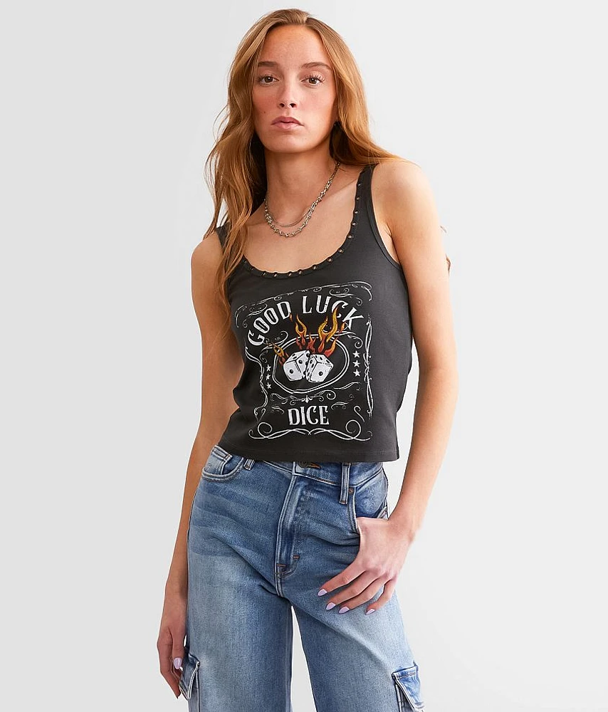 Good Luck Cropped Tank Top