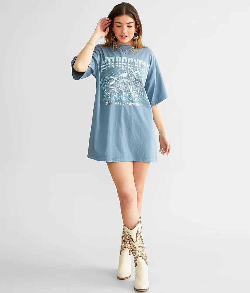 Motorcycle Speedway Championship T-Shirt Dress