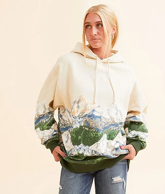 Modish Rebel Mont Blanc Mountain Hooded Sweatshirt
