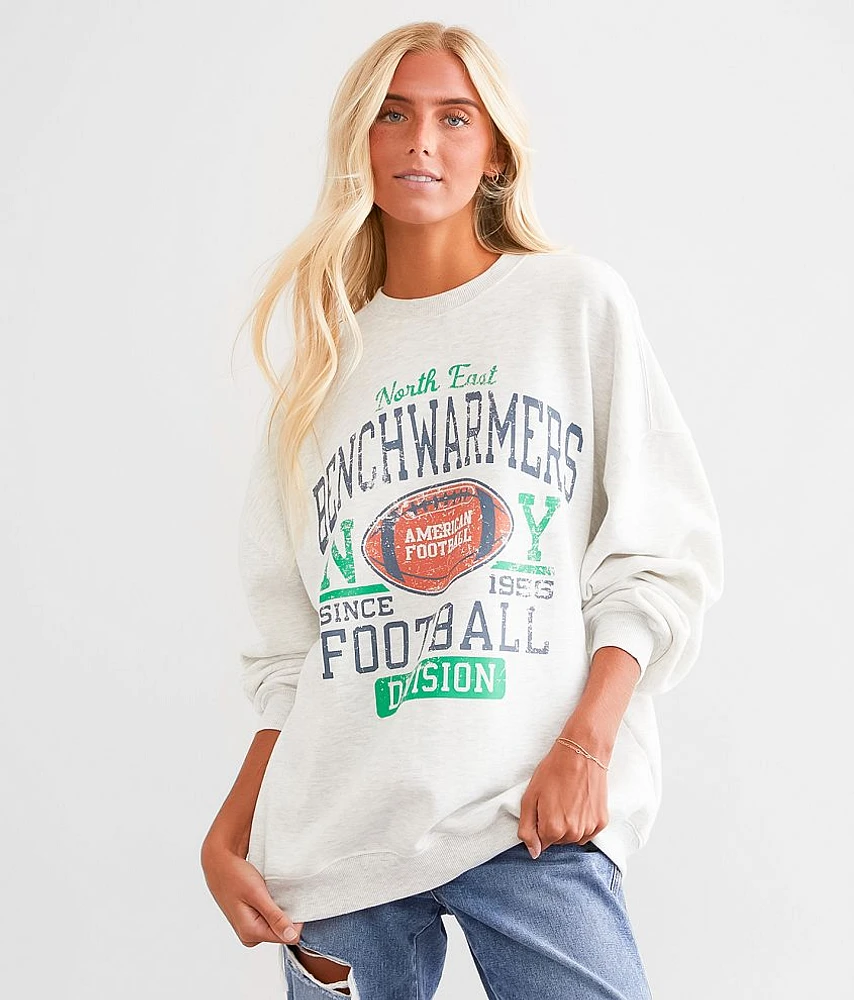 Benchwarmers Football Oversized Pullover
