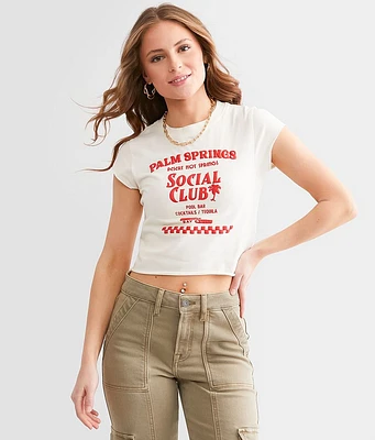 FITZ + EDDI Palm Springs Social Club Cropped T-Shirt
