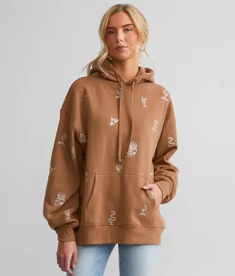 Modish Rebel Western Hooded Sweatshirt