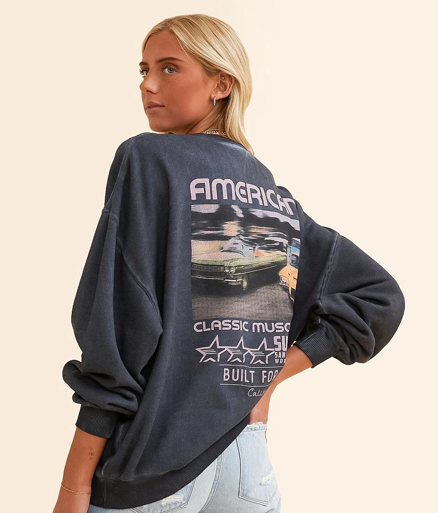 Modish Rebel Built For Speed California Oversized Pullover
