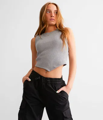 FITZ + EDDI Brushed Knit Waffle Tank