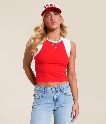 FITZ + EDDI Color Block Cropped Tank Top