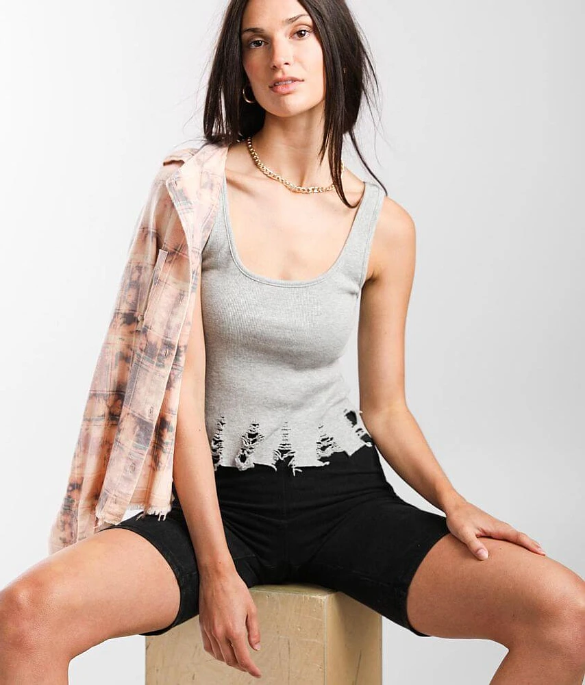 Shredded Tank Top