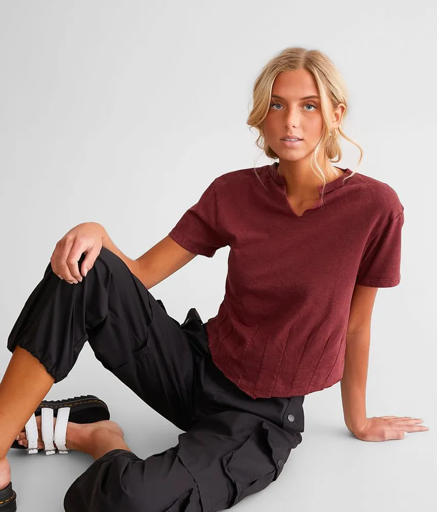 Pieced Hanky Hem T-Shirt