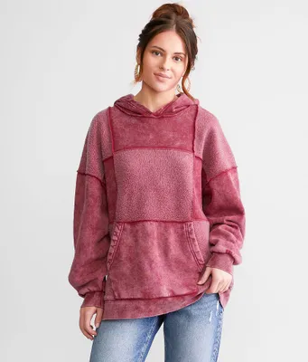 Gilded Intent Oversized Knit Hooded Sweatshirt