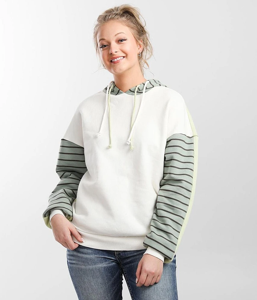 Color Block Hooded Sweatshirt