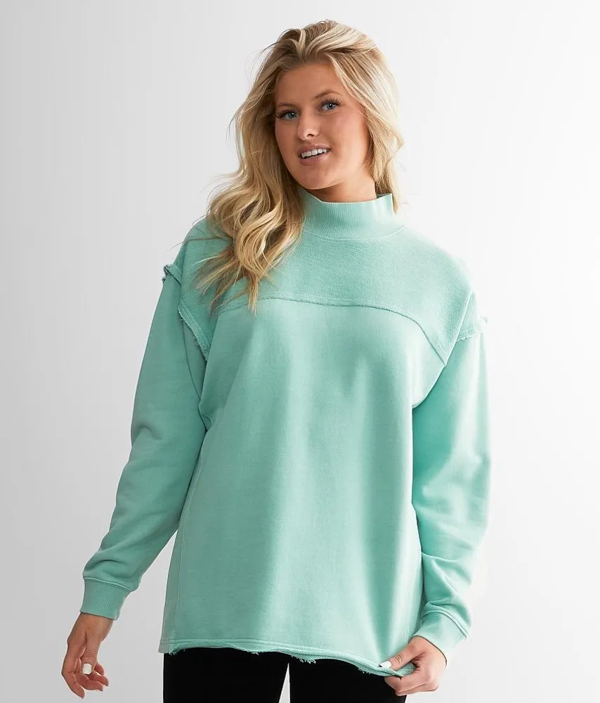 Pieced French Terry Pullover