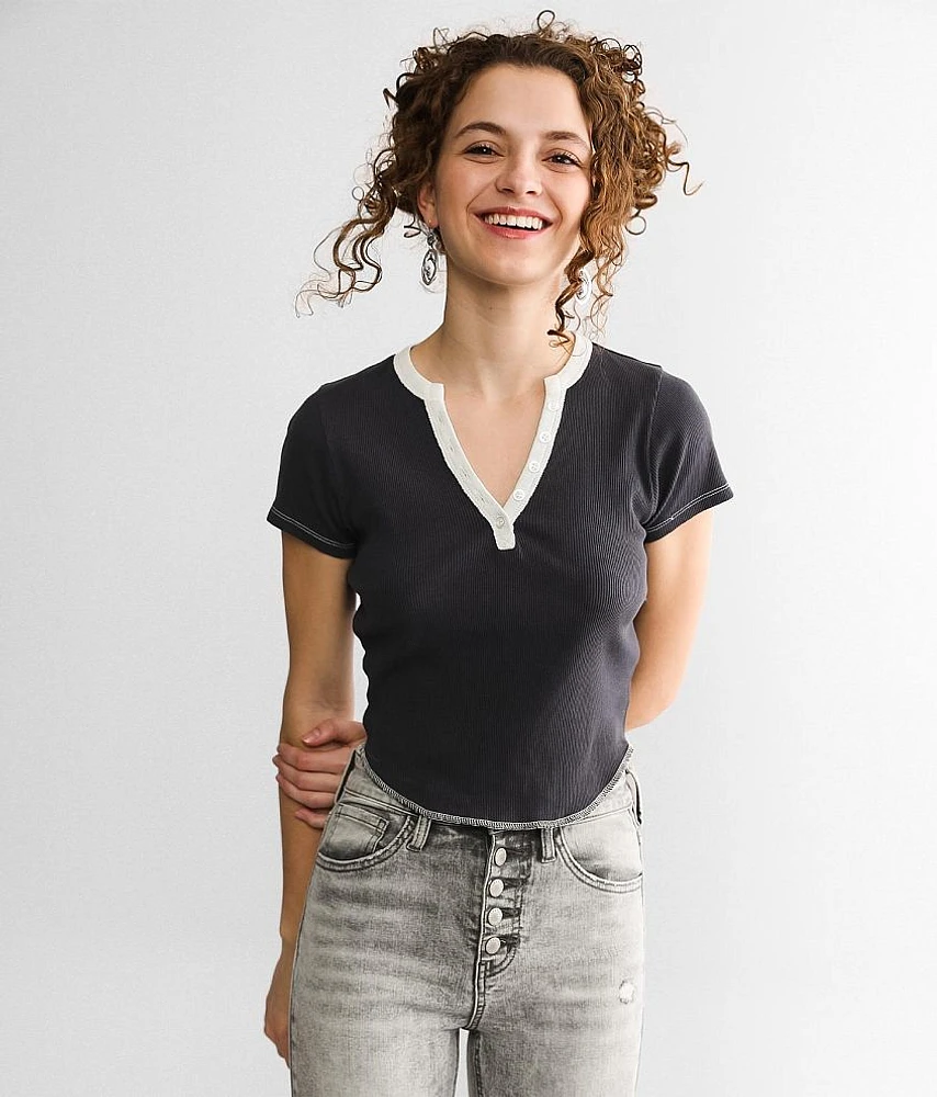 FITZ + EDDI Ribbed Henley