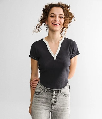 FITZ + EDDI Ribbed Henley