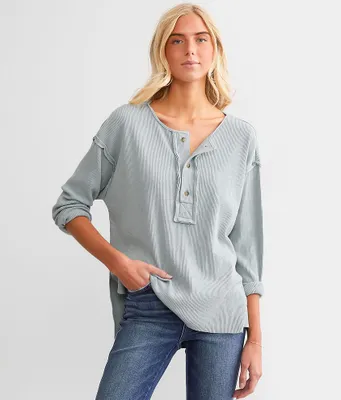 BKE Raw Edge Henley