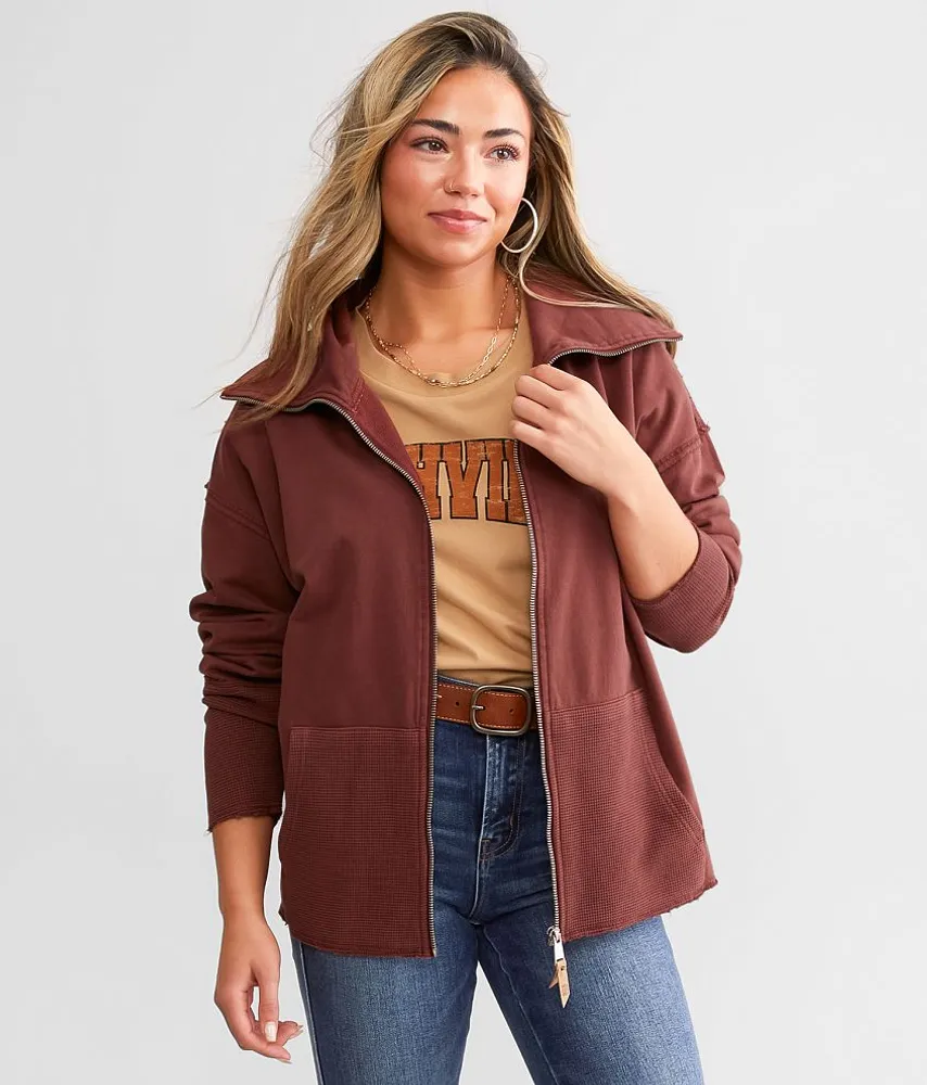 Pieced Shawl Neck Cardigan