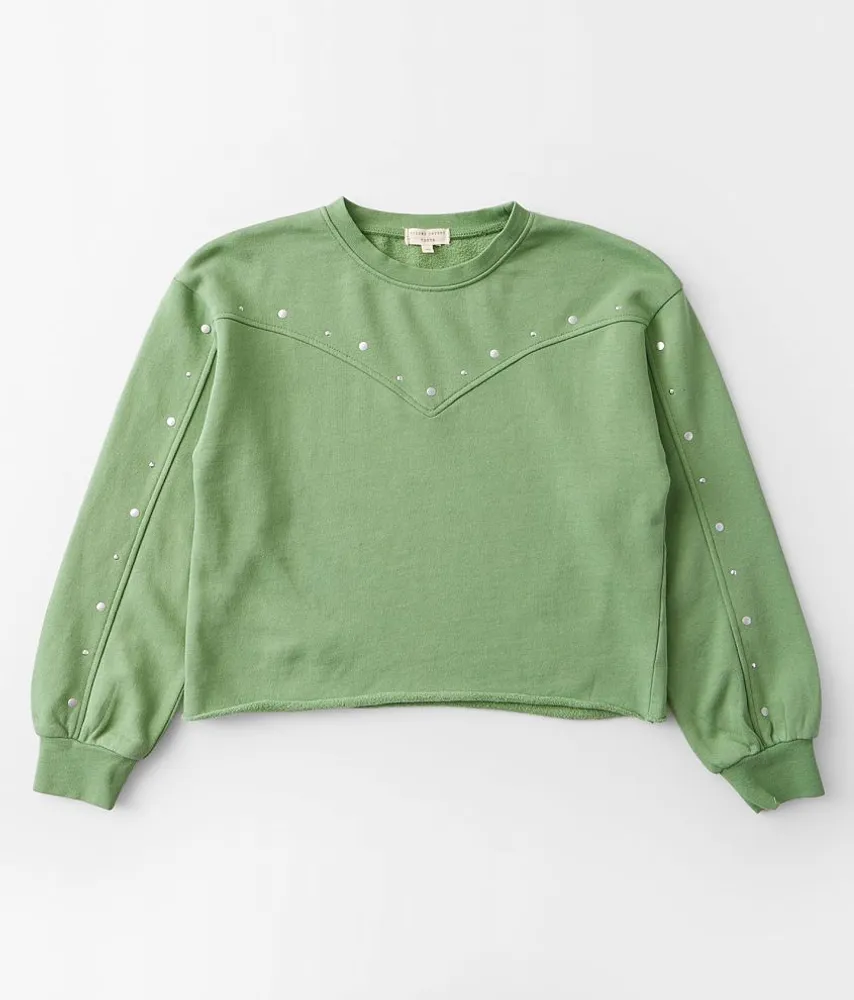 Girls - Gilded Intent Glitz Cropped Pullover