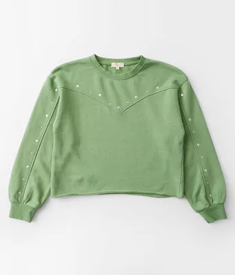 Girls - Gilded Intent Glitz Cropped Pullover