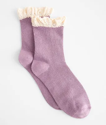 Free People Beloved Waffle Knit Socks