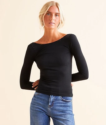 Free People Low Back Seamless Top