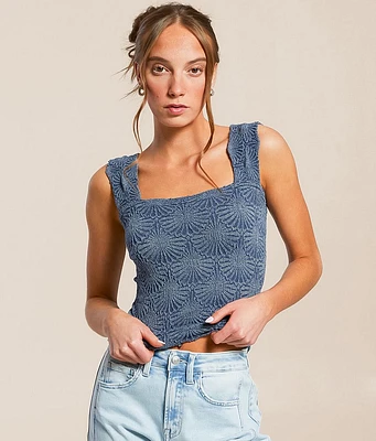 Free People Love Letter Cropped Cami Tank Top