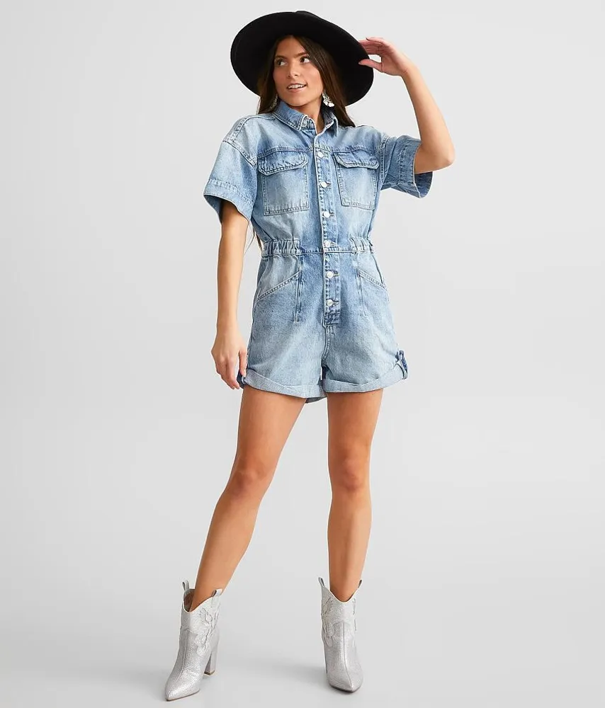 Marci Denim Overall Short
