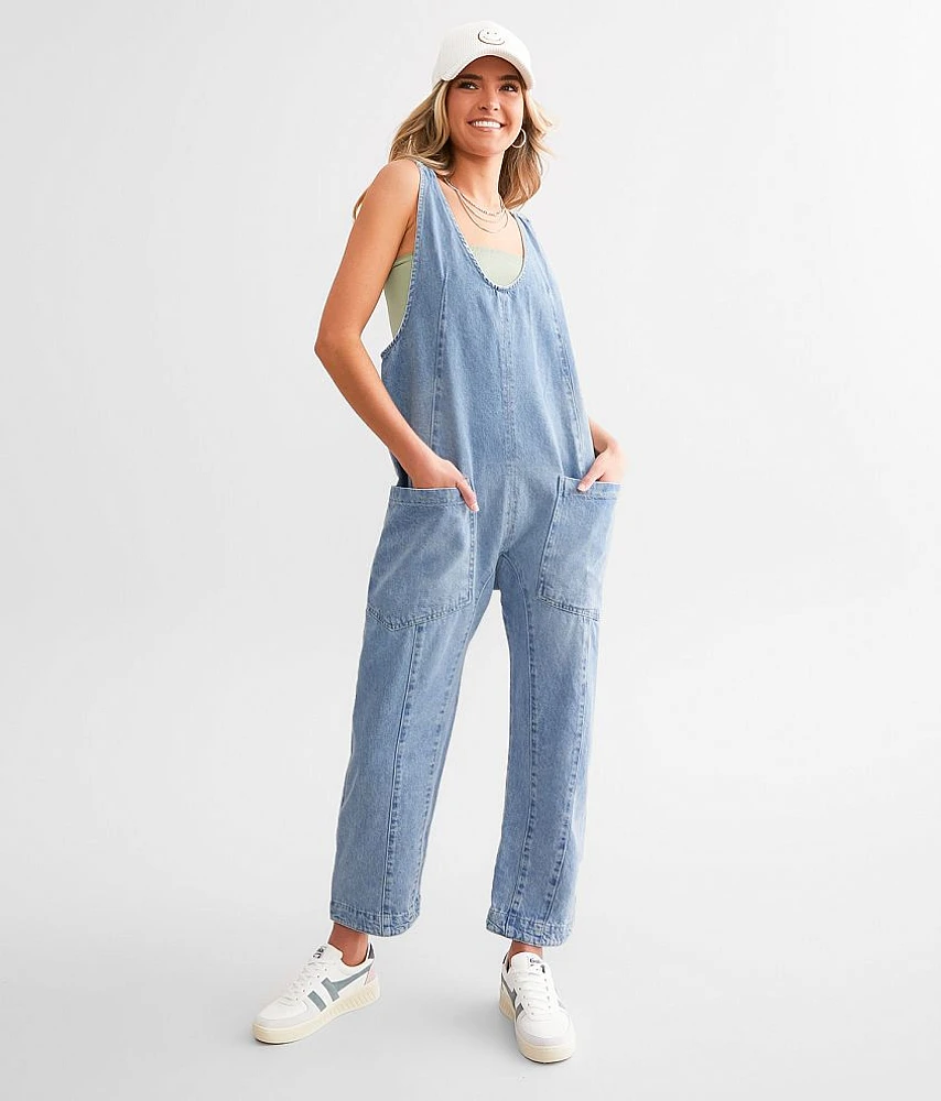 High Roller Overall Denim Jumpsuit