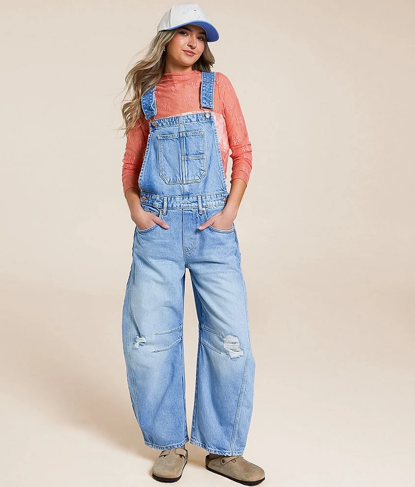 We The Free Good Luck Barrel Overalls