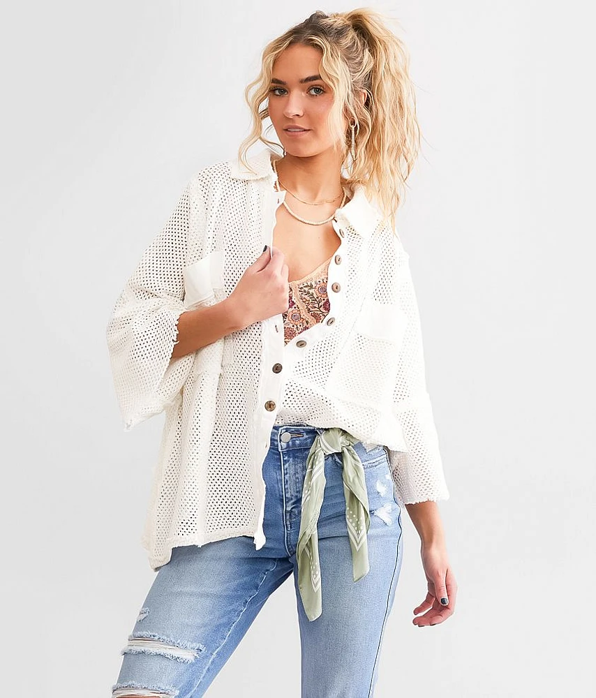 Stay On Oversized Shirt