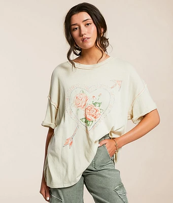 Free People Love Rose Oversized T-Shirt