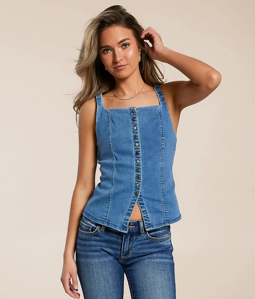 A Moment Time Denim Vest
