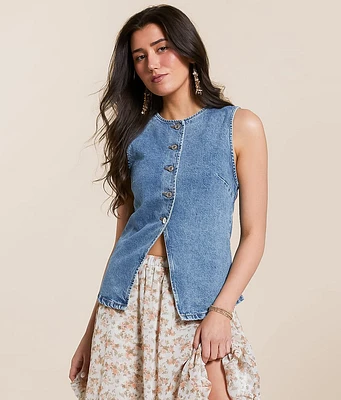 Free People Aimee Denim Vest