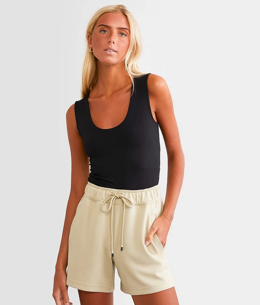 Clean Lines Cropped Muscle Cami Tank Top