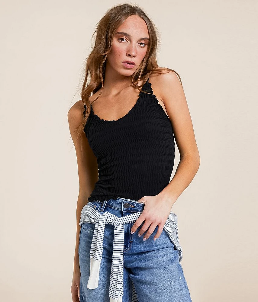 Pucker Up Seamless Textured Tank Top