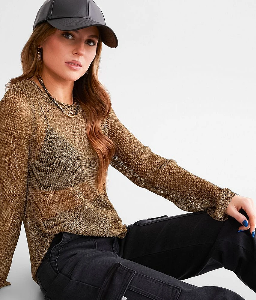 Textured Metallic Top