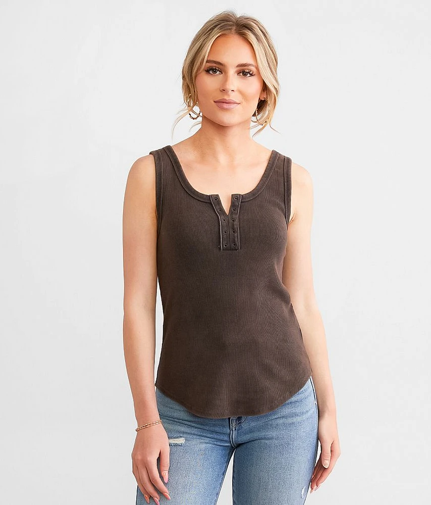 Notched Tank Top