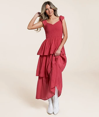 Willow & Root Tiered Midi Dress